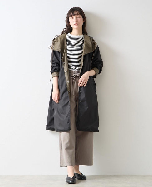 《別注》【TAION/タイオン】リバーシブルロングコート 詳細画像 オリーブ 11