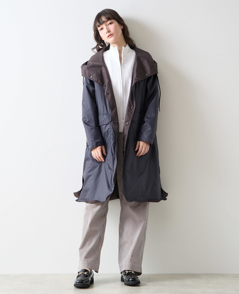 《別注》【TAION/タイオン】リバーシブルロングコート 詳細画像 ダークネイビー 7
