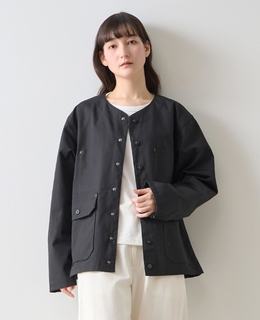 《別注》【TAION/タイオン】ノーカラーブルゾン