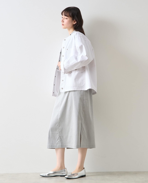 《別注》【TAION/タイオン】ノーカラーブルゾン 詳細画像 オフ 4