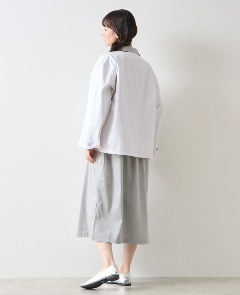 《別注》【TAION/タイオン】ノーカラーブルゾン 詳細画像 オフ 5