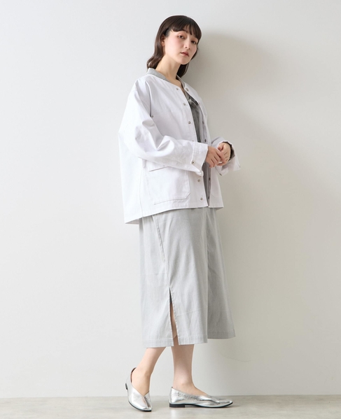 《別注》【TAION/タイオン】ノーカラーブルゾン 詳細画像 オフ 8