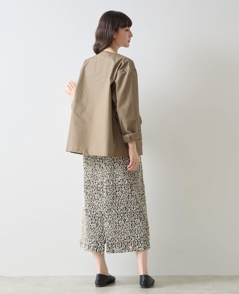 《別注》【TAION/タイオン】ノーカラーブルゾン 詳細画像 オリーブ 6