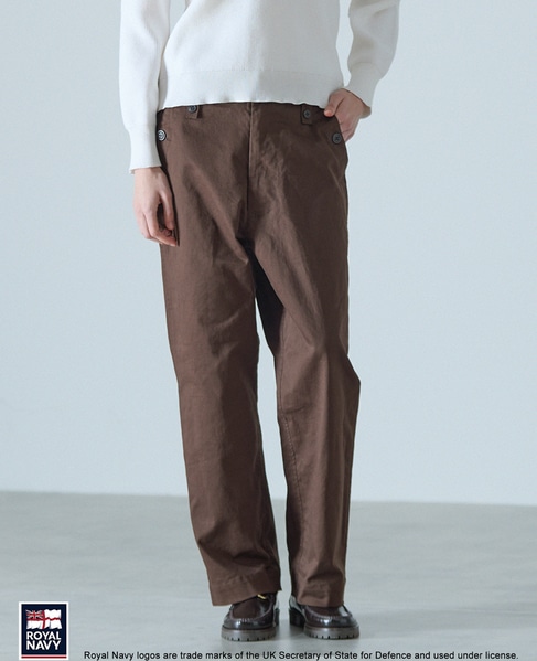 《別注》【ROYAL NAVY/ロイヤルネイビー】コットンストレートパンツ 詳細画像 ブラウン 1