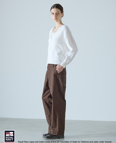 《別注》【ROYAL NAVY/ロイヤルネイビー】コットンストレートパンツ 詳細画像 ブラウン 3