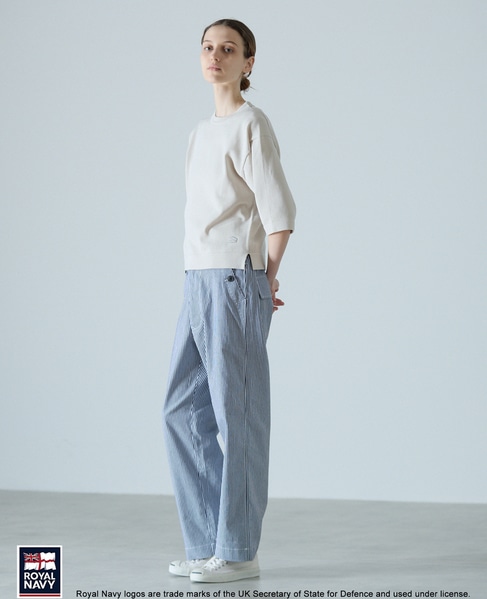 《別注》【ROYAL NAVY/ロイヤルネイビー】コットンストレートパンツ 詳細画像 ブルー系その他 2