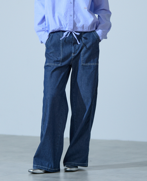 《別注》【something/サムシング】イージーベイカーパンツ 詳細画像 ブルー 14