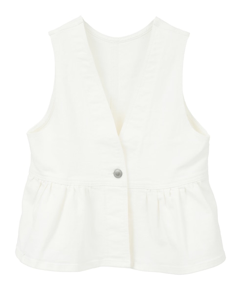 【something/サムシング】PEPLUM 2way BUSTIER 詳細画像 ホワイト 1