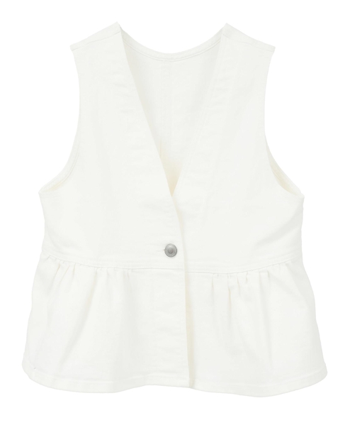 【something/サムシング】PEPLUM 2way BUSTIER 詳細画像 ホワイト 9