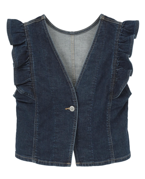 【something/サムシング】FRILL SLEEVE 2way BUSTIER 詳細画像 ライトインディゴブルー 12