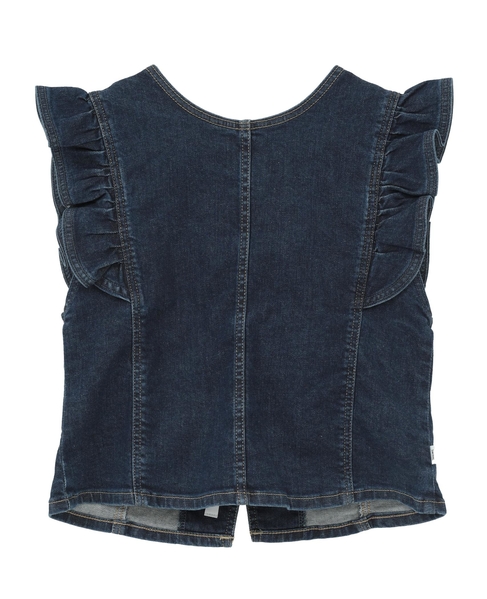 【something/サムシング】FRILL SLEEVE 2way BUSTIER 詳細画像 ライトインディゴブルー 13