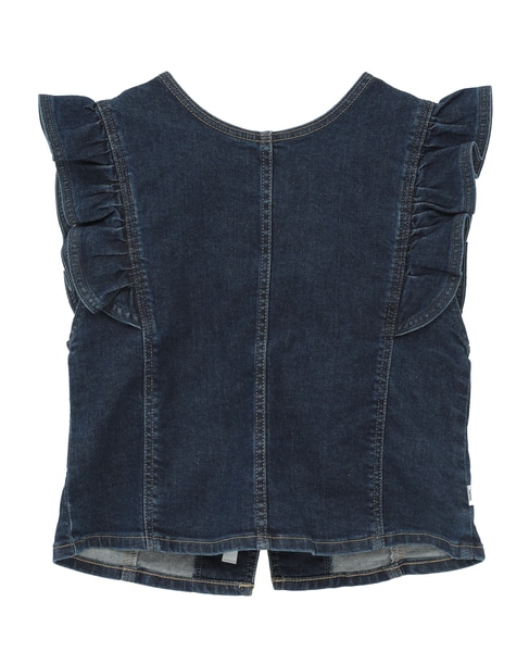【something/サムシング】FRILL SLEEVE 2way BUSTIER 詳細画像 ライトインディゴブルー 2