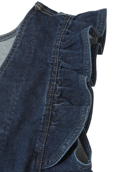 【something/サムシング】FRILL SLEEVE 2way BUSTIER 詳細画像 ライトインディゴブルー 4