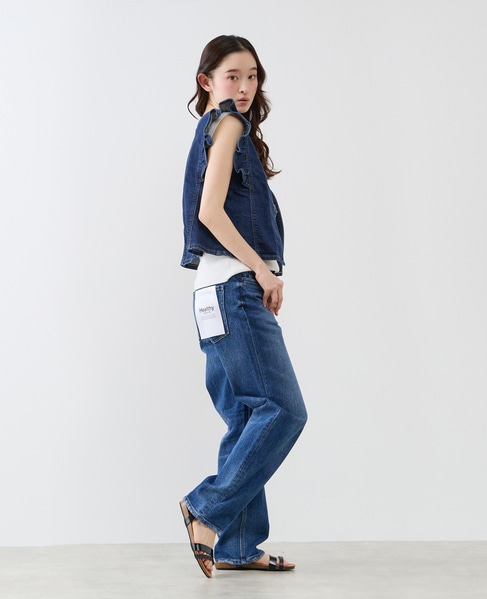 【something/サムシング】FRILL SLEEVE 2way BUSTIER 詳細画像 ライトインディゴブルー 9