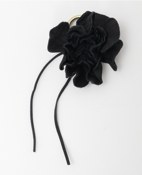 【Ampersand/アンパサンド】フラワーコサージュチャーム 詳細画像 ブラック 1