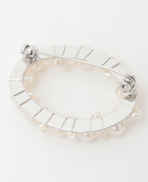 【utilite/ユティリテ】パールブローチ 詳細画像 ホワイト 2