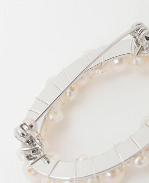 【utilite/ユティリテ】パールブローチ 詳細画像 ホワイト 4