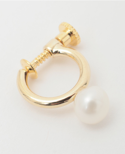 【utilite/ユティリテ】一粒パールイヤリング 詳細画像 ゴールド 3