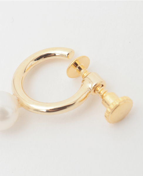 【utilite/ユティリテ】一粒パールイヤリング 詳細画像 ゴールド 4