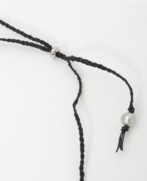 【CO STARRING】ボリュームコットンパールネックレス 詳細画像 グレー 4