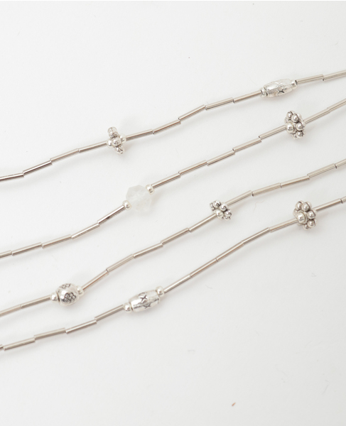 【CO STARRING】パーツミックス ロングネックレス 詳細画像 シルバー 4