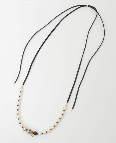 【CO STARRING】コンパクトチョーカー 詳細画像 ホワイト×ブラック 1