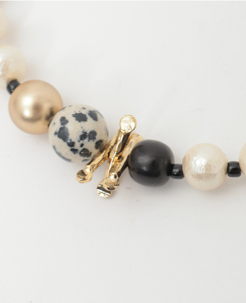 【CO STARRING】コンパクトチョーカー 詳細画像 ホワイト×ブラック 2