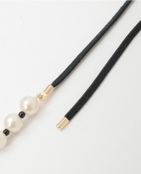 【CO STARRING】コンパクトチョーカー 詳細画像 ホワイト×ブラック 3