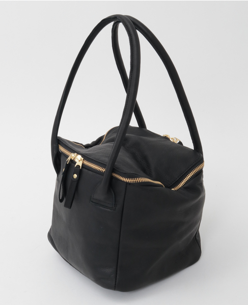 【Ampersand/アンパサンド】ジップレザーボストンバック 詳細画像 ブラック 2