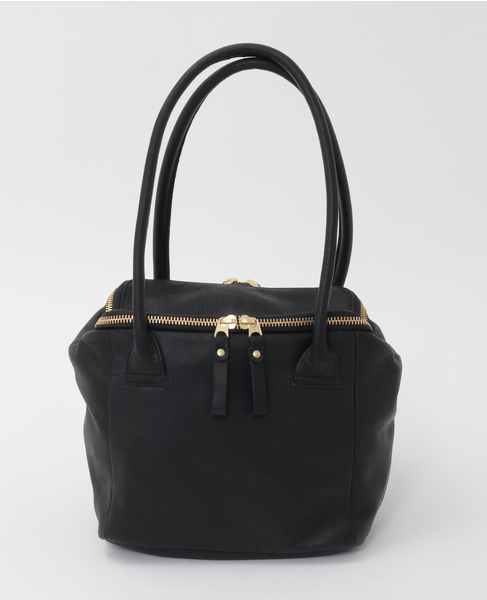 【Ampersand/アンパサンド】ジップレザーボストンバック 詳細画像 ブラック 3