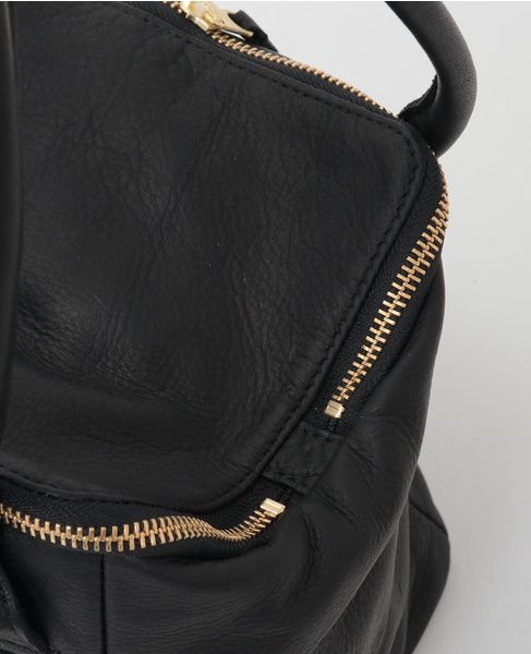 【Ampersand/アンパサンド】ジップレザーボストンバック 詳細画像 ブラック 5