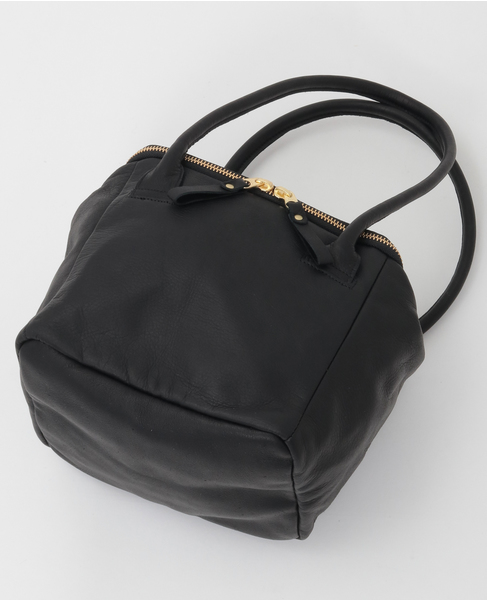 【Ampersand/アンパサンド】ジップレザーボストンバック 詳細画像 ブラック 7