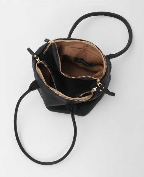 【Ampersand/アンパサンド】ジップレザーボストンバック 詳細画像 ブラック 8