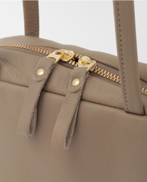 【Ampersand/アンパサンド】レザーBOXバック 詳細画像 ベージュ 4