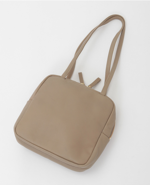 【Ampersand/アンパサンド】レザーBOXバック 詳細画像 ベージュ 6