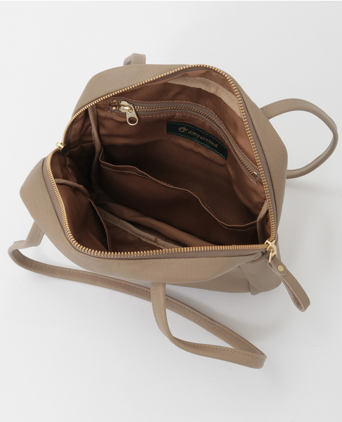 【Ampersand/アンパサンド】レザーBOXバック 詳細画像 ベージュ 7