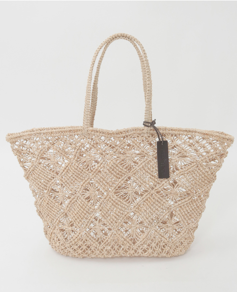 【Bagmati/バグマティ】アバカ　カゴトートバック大 詳細画像 ナチュラル 1