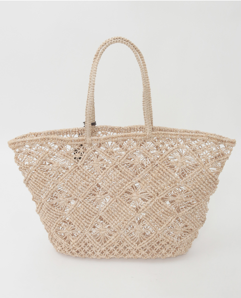 【Bagmati/バグマティ】アバカ　カゴトートバック大 詳細画像 ナチュラル 3