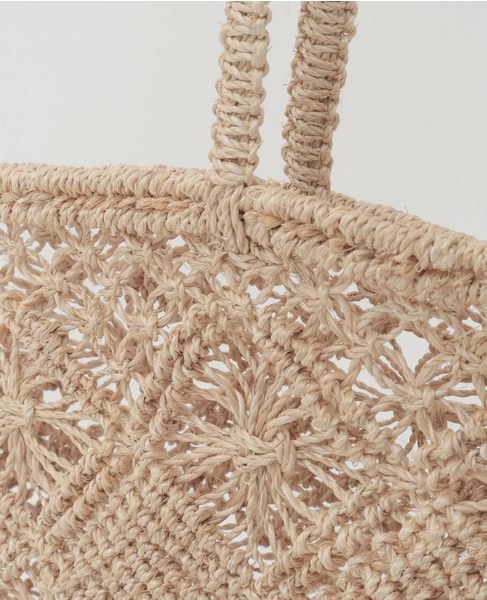 【Bagmati/バグマティ】アバカ　カゴトートバック大 詳細画像 ナチュラル 5