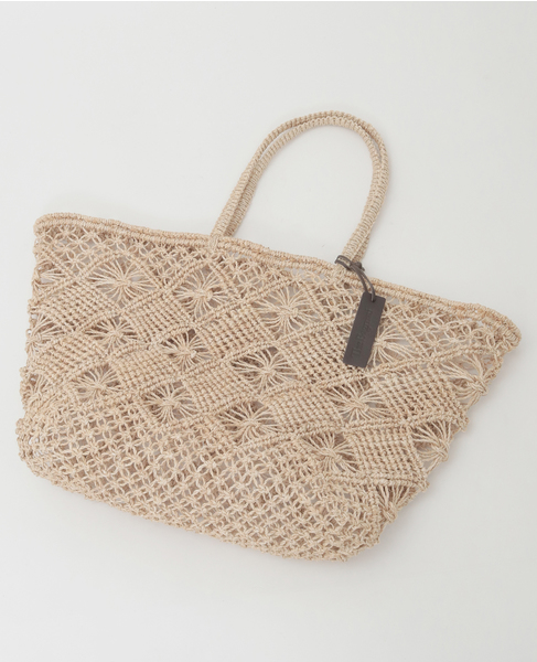 【Bagmati/バグマティ】アバカ　カゴトートバック大 詳細画像 ナチュラル 7