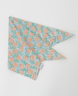【チューリップブロックプリントハンカチ】