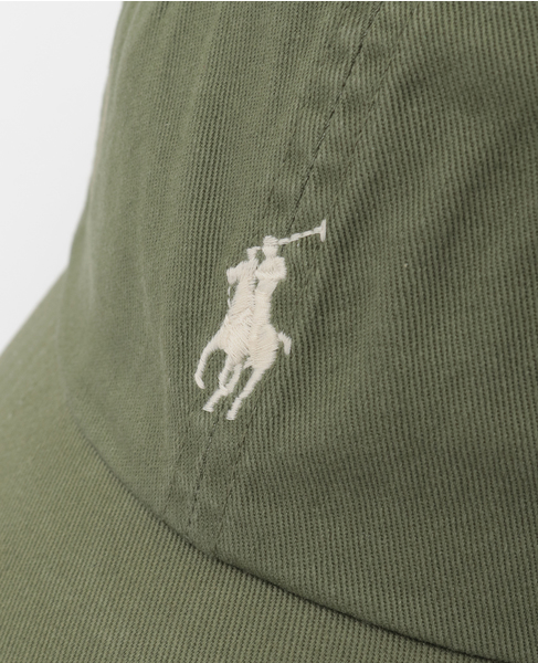 【POLO RALPH LAUREN/ポロラルフローレン】コットンチノベースボールキャップ 詳細画像 カーキ 5