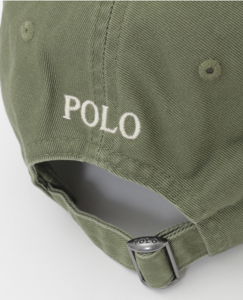 【POLO RALPH LAUREN/ポロラルフローレン】コットンチノベースボールキャップ 詳細画像 カーキ 7