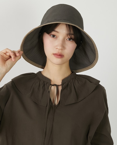 【グログランテープハット】 詳細画像 ダークグレー 2