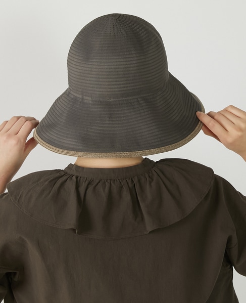 【グログランテープハット】 詳細画像 ダークグレー 4