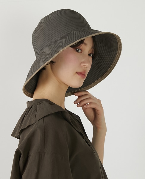 【グログランテープハット】 詳細画像 ダークグレー 5