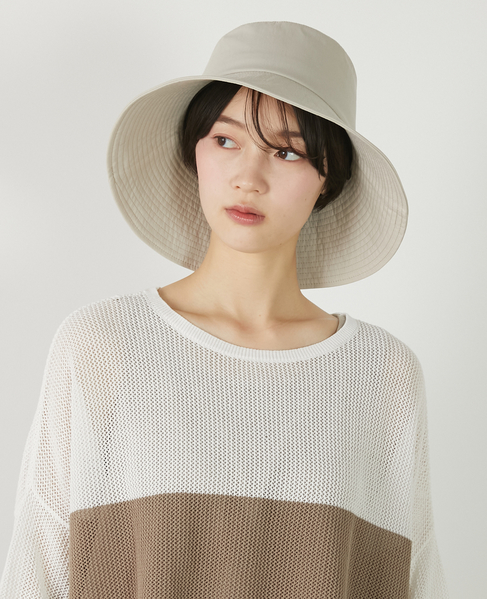 【ファブリックステッチハット】 詳細画像 ライトベージュ 2