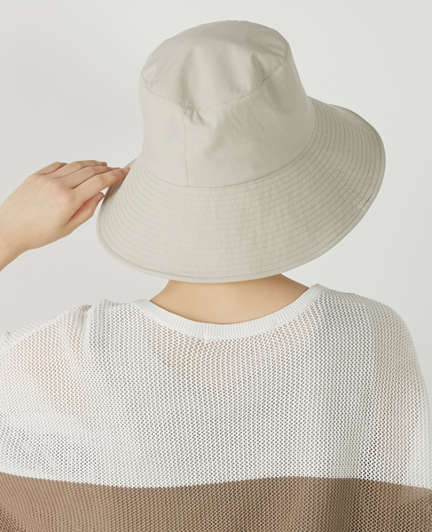 【ファブリックステッチハット】 詳細画像 ライトベージュ 6