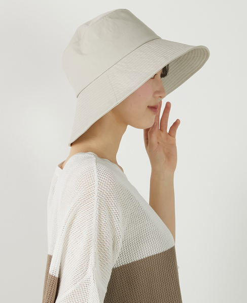【ファブリックステッチハット】 詳細画像 ライトベージュ 7
