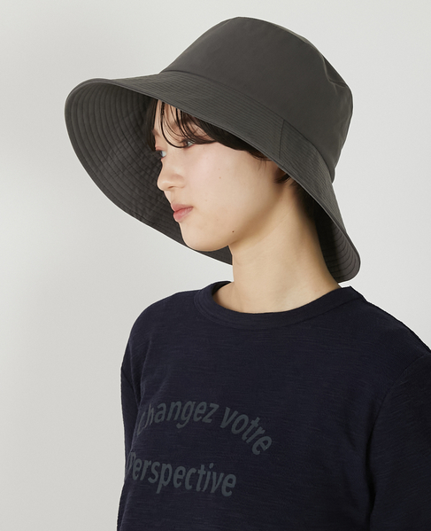 【ファブリックステッチハット】 詳細画像 ダークグレー 2